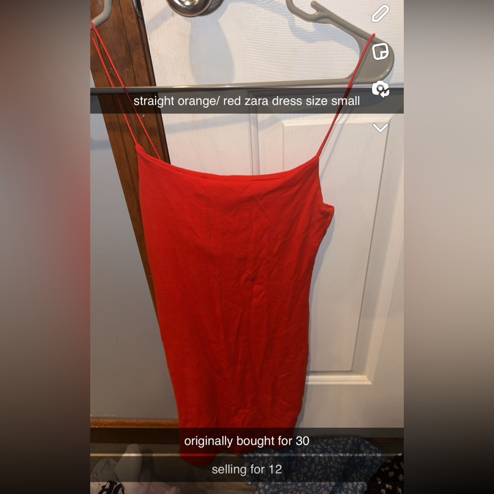 Very Comfy, Soft orange/red summer dress, very light, not see through!
